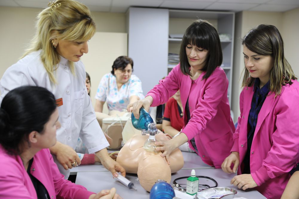 Training - Nursing Manipulations, at Givi Zhvania Pediatric Academic Clinic